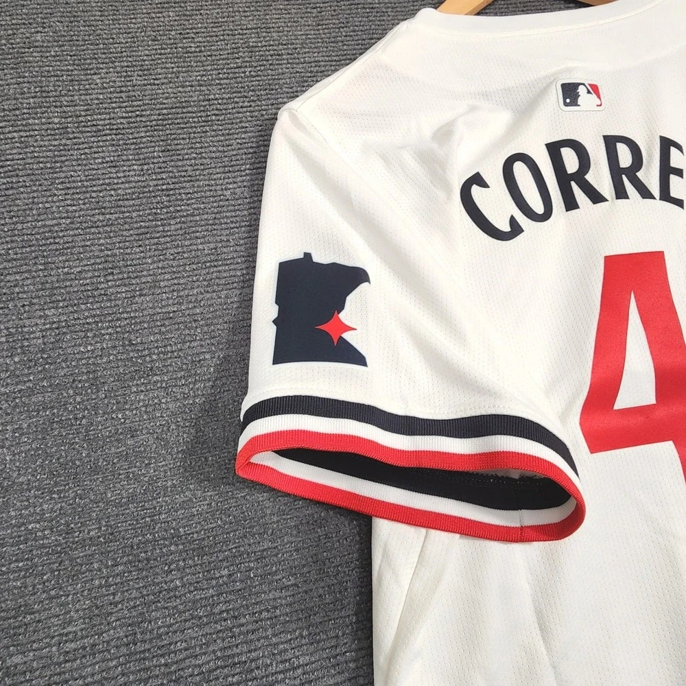 Nike Minnesota Twins #4 Carlos Correa Jersey Women Large White NWT